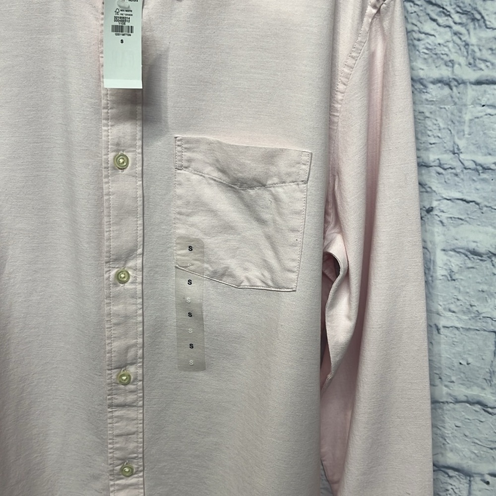 GAP Men's Long Sleeve Oxford Button Down Shirt - Picture 7 of 10